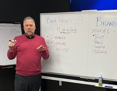Kraig Kann at the whiteboard